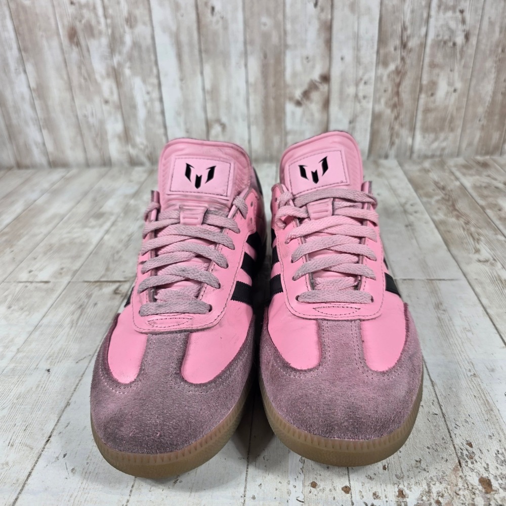 Adidas Samba Messi Inter Miami CF Pink Black Gum Sneakers IH8158‎ Mens 9.5 - Picture 4 of 8